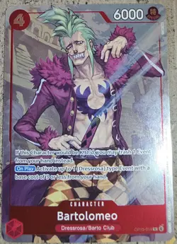 One Piece Bartolomeo Full Art R Adventure On Kami's Island Op-15 English - Image 1