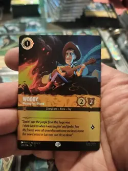 Disney Lorcana Wilds Unknown Woody Waiting for a Friend 205/204 Epic Foil - Image 1