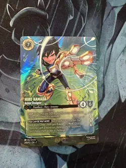 Disney Lorcana-Hiro Hamada, Armor Designer (Store Championship Foil Promo) - Image 1