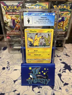 Pokemon Black Star Promo Holo Pikachu SM162 CGC Graded 9 - Image 1
