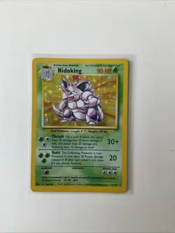 Pokemon TCG Nidoking Base Set 2 Holo Unlimited Rare Card 11/102 - Image 1