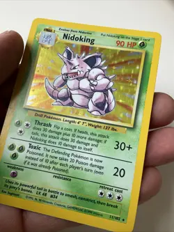 Pokemon TCG Nidoking Base Set 2 Holo Unlimited Rare Card 11/102 - Image 4