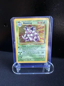Pokemon TCG Nidoking Base Set Holo Unlimited Rare Card 11/102 NM Condition - Image 2