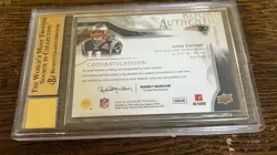 JULIAN EDELMAN SP AUTHENTIC ON CARD ROOKIE AUTO #’d /999 BGS 9.5 10 AUTO ! - Image 5