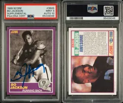 1989 Score Supplemental Bo Jackson Autographed PSA 9 AUTO 10 #95439046 - Image 3