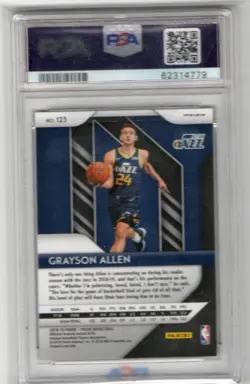 2018 Panini Prizm GRAYSON ALLEN #123 Red/White/Blue Prizm Rookie RC PSA 9 - Image 2