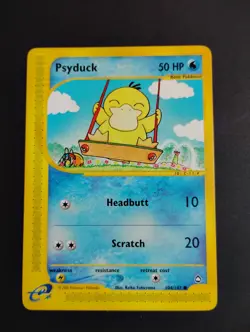 Psyduck 104/147 Aquapolis Non-Holo NM Vintage Pokemon Card 2002 - Image 1