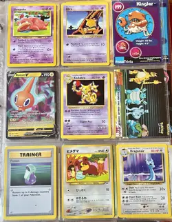 Vintage Pokemon Card Collection - No Binder Lot 5 Pages - Holo - Modern LP/NM - Image 1