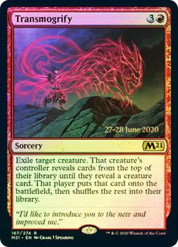 1x Transmogrify - Foil - Prerelease Promo NM-Mint, English Prerelease Promos MTG - Image 1