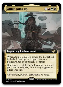 Annie Joins Up (Extended Art) #347 (NM) Thunder Junction OTJ Magic MTG - Image 1