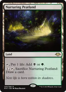 Nurturing Peatland Magic mtg Moderate Play, English Modern Horizons x1 - Image 1
