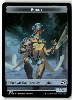 Robot // Munitions Double-Sided Token 10 // 9 Edge of Eternities Token Foil NM - Image 1