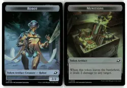 Robot // Munitions Double-Sided Token 10 // 9 Edge of Eternities Token Foil NM - Image 3