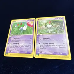 Kirlia 40/100 Ralts 74/100 Ex Sandstorm Pokemon Card E Series Non-Holo 2 - Image 1