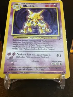 Vintage Holographic WOTC Pokemon Card - Alakazam 1/130 - Original Base Set #2 - Image 1