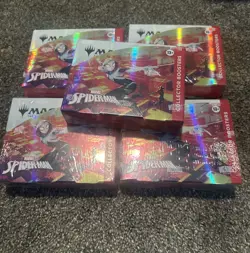 Magic The Gathering Marvel’s Spider-Man Collector Booster Box 12 Packs X 5 BOXES - Image 1