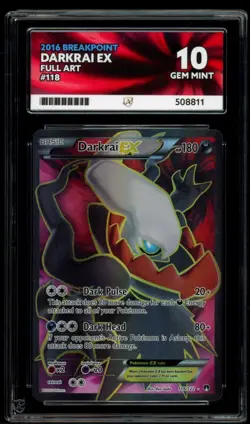Pokemon Cards - Darkrai EX 118/122 - ACE 10 - BREAKPOINT - Image 1