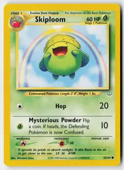 Pokemon Skiploom - 52/64 - Common Neo Revelation Unlimited LP - Image 1