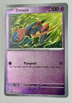 Pokemon TCG: Deoxys (Speed Form) 034/086 U 2026 ME04:CRI Reverse Holo - Image 1