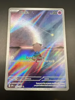 Pokemon TCG Cleffa 202/197 Obsidian Flames Illustration Rare - Image 1
