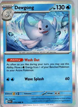 Pokemon Dewgong 019/088 POR EN Holo Rare NM 2026 - Image 1