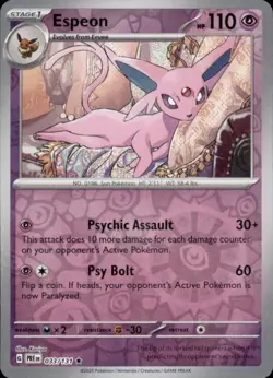 Prismatic Evolutions Eevelutions All 9 Holo, Reverse Holo Eevee Pokeball NM - Image 4