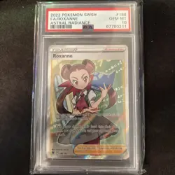 PSA 10 FA ROXANNE 2022 Pokemon SWSH #188 ASTRAL RADIANCE SP - Image 1