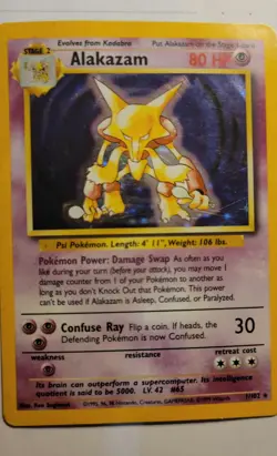 Alakazam 1/102 Base Set Holo Unlimited - Image 2