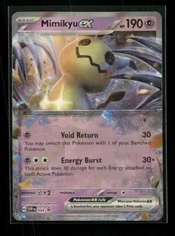Mimikyu ex 004 Holo Promo Scarlet & Violet Promo Pokemon Holo LP - Image 1