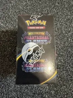 Pokemon TCG Mega Evolution Phantasmal Flames Sealed Half Booster Box (18 Packs) - Image 1