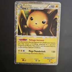 Raichu (Prime) 83/90 - Undaunted Holo - Pokemon TCG 2010 - Light Play - Image 1