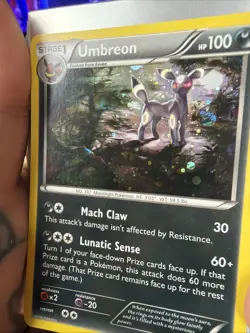 Pokemon TCG Umbreon XY XY96 Holo Promo Card - Image 3