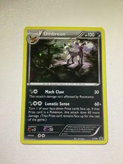 Pokemon TCG Umbreon XY XY96 Holo Promo Card Light Play - LP Condition - Image 1