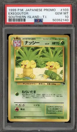 1999 Pokemon Exeggutor Southern Island Promo #103 Japanese PSA 10 - Image 1