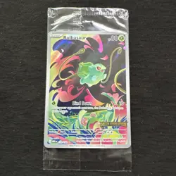 Bulbasaur 133/132 - Mega Evolution Enhanced Box Topper Stamped Promo (Sealed) - Image 1