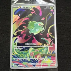 Bulbasaur 133/132 - Mega Evolution Enhanced Box Topper Stamped Promo (Sealed) - Image 2