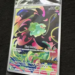 Bulbasaur 133/132 - Mega Evolution Enhanced Box Topper Stamped Promo (Sealed) - Image 4