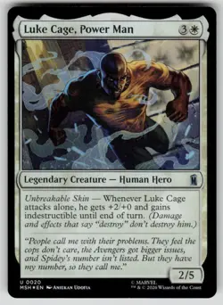 Luke Cage, Power Man Foil Uncommon Marvel Super Heroes 20 MTG Near Mint 2026 - Image 1