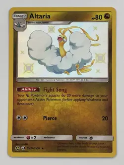 Altaria SV37/SV94 Hidden Fates: Shiny Vault Holo Pokemon Single - Image 1