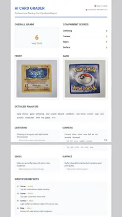 Pokemon Base Set Unlimited Machamp #8 1st Edition Thin "1" Stamp Holo Grade 6 - Image 3