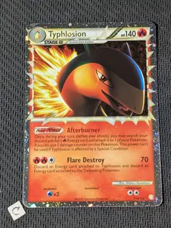 Typhlosion (Prime) 110/123 - Heartgold & Soulsilver Ultra Rare Pokemon TCG NM - Image 1