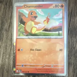 Pokemon Charmander Miscellaneous Cosmos Holo Basic 004/165 70 HP Card - Image 1