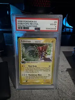 2006 Pokemon EX Holon Phantoms Kabutops #9 Reverse Foil PSA 4 VG-EX - Image 1