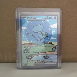 Pokemon TCG Mew ex 232/091 SV Paldean Fates SIR Full Art Holo English 180HP - Image 1