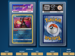 Pokemon TCG Radiant Greninja - Astral Radiance - ACE 10 Perfect Subgrades - Image 3