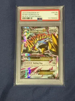 Pokemon 2014 XY M Metagross EX XY35 Black Star Promo Holo PSA 7 - Image 1