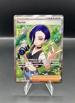 Pokemon TCG - Perrin 209/167 Ultra Rare Full Art Trainer Twilight Masquerade FA - Image 1