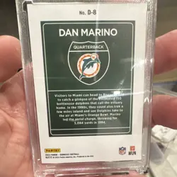 Panini 2023 Donruss Downtown Insert Dan Marino Miami Dolphins #D-8 NFL Card - Image 2