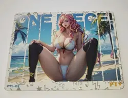 Sexy NAMI Goddess One Piece WAIFU 🌞 "Summer Party" Foil Embossed Doujin Card - Image 1