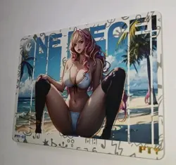 Sexy NAMI Goddess One Piece WAIFU 🌞 "Summer Party" Foil Embossed Doujin Card - Image 2